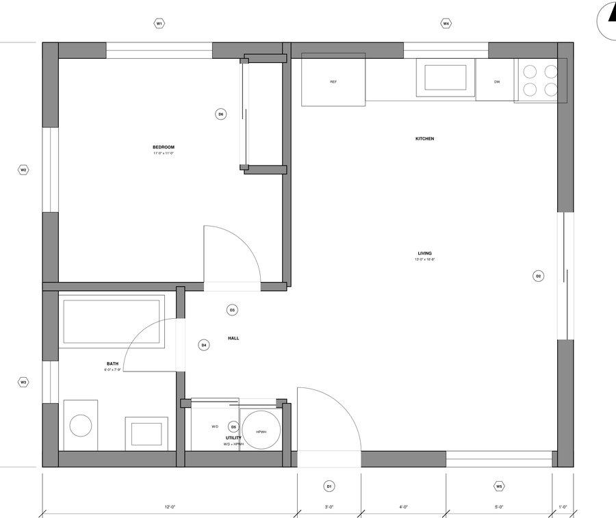 Floor plan, TCIQ-ADU-A500